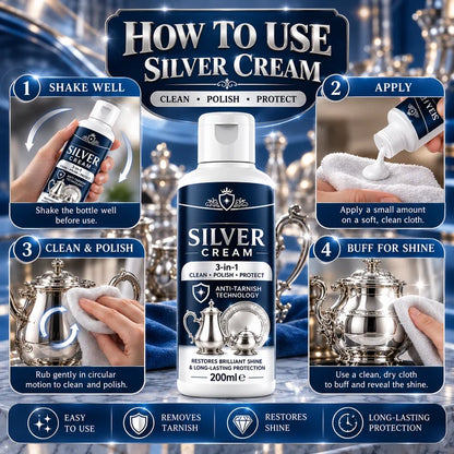 Anti-Tarnish Silver Polish Cream