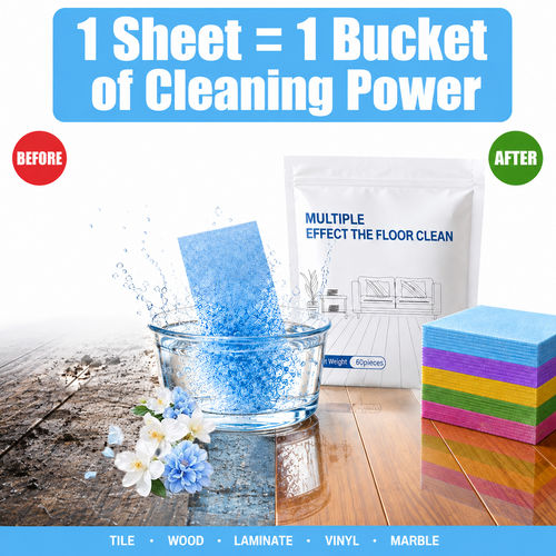 Powerful Floor Cleaning Without The Heavy Bottles♻️60-Pieces