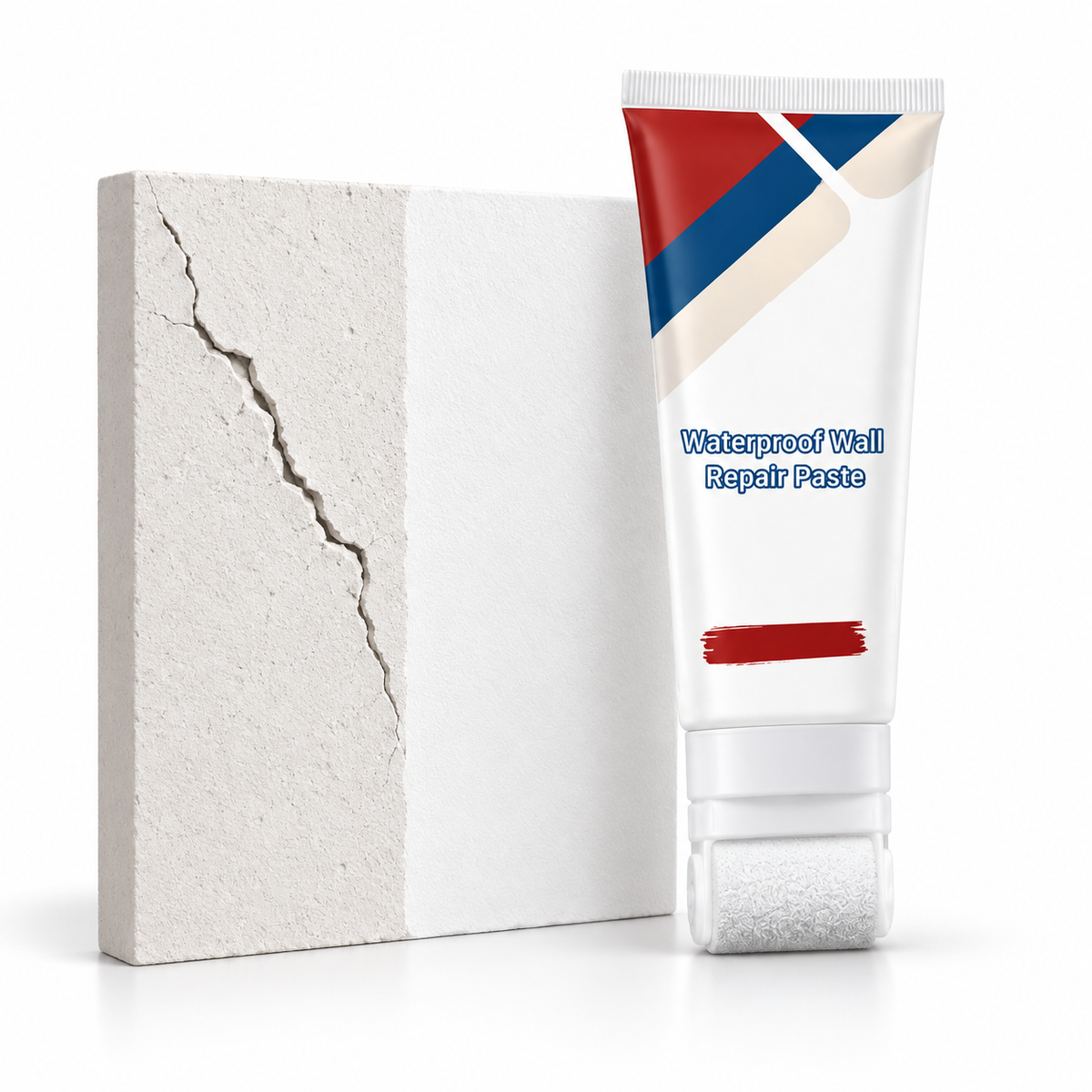 😃All-in-One Wall Repair Paste with Roller Brush