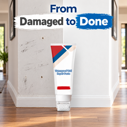 😃All-in-One Wall Repair Paste with Roller Brush