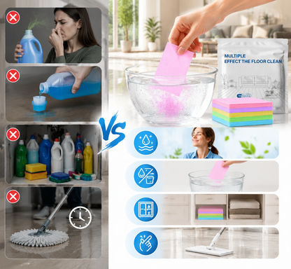 Powerful Floor Cleaning Without The Heavy Bottles♻️60-Pieces